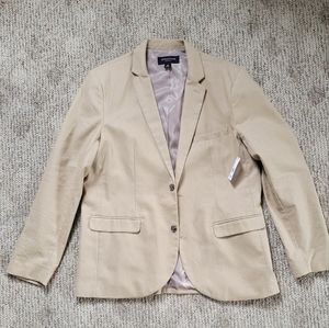Linen/Cotton Blend Cream Blazer